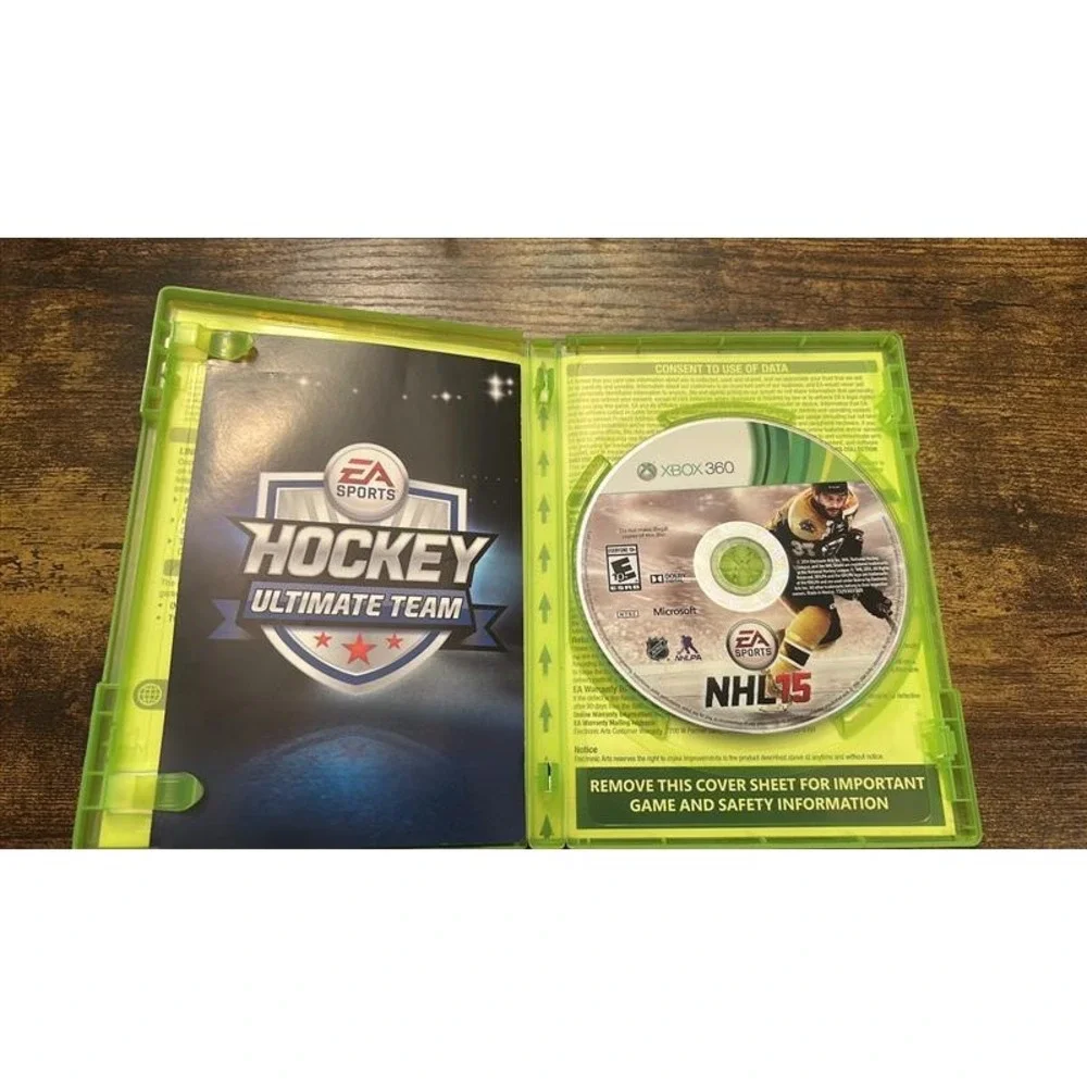 NHL 15 EA Sports Microsoft Xbox 360 Hockey Video Game NTSC CIB